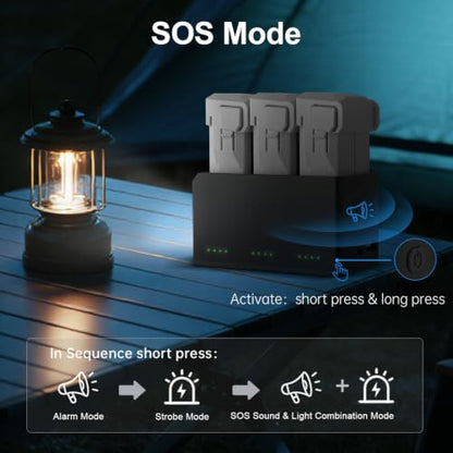 LKTOP 100W Mini 5 Pro Battery Charging Hub for DJI Mini 5 Pro/4 Pro/3 Pro/3