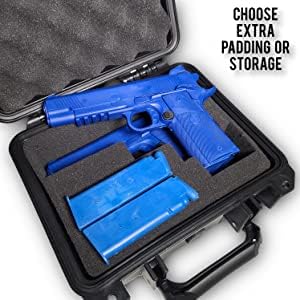 Flying Camel TSA Approved Hard Gun Camera Electronics Case with Foam, Water and Shock Proof