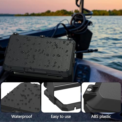 Foldable Sunvisor Cover for Lowrance Eagle Eye 9 and Lowrance Eagle 9 - Fishfinder Waterproof Protective Cover (Black)