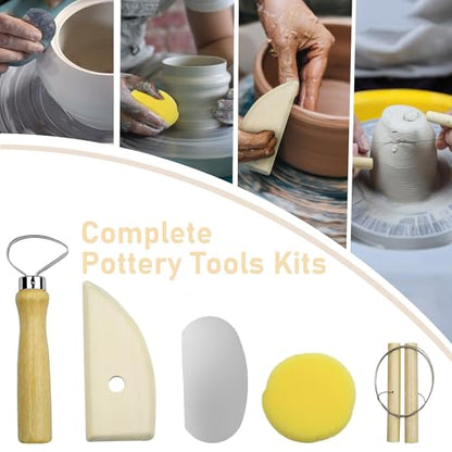 42 Pcs Pottery Tools Kit | Clay Sculpting Tools | Pottery Enthusiast Gifts