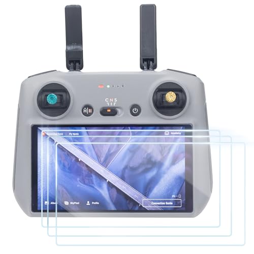 3 Pack HD Tempered Glass Screen Protector for DJI RC/RC 2