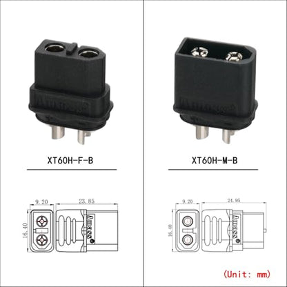 ELFCULB 10 Pairs Amass XT60H Connectors for Robotics and Power Systems - color: 10 Pairs XT60H