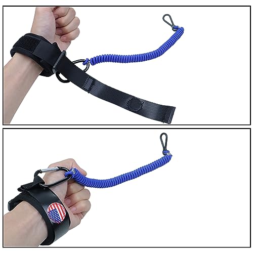 Boat Kill Switch Lanyards with Wrist Strap Fit for Mercruiser - color: Black&blue