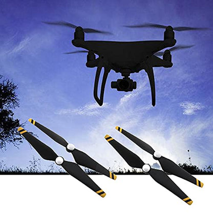 2 Pairs (4pcs) Quick Release Carbon Fiber Low Noise Composite Propeller Prop Compatible with Phantom 4/4 Pro/Pro+/P4 Series