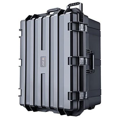 Lykus HC-7240 Hard Case with Wheels and Foam, Inner Size 25.7*19.49*14.96in - size: HC-7240