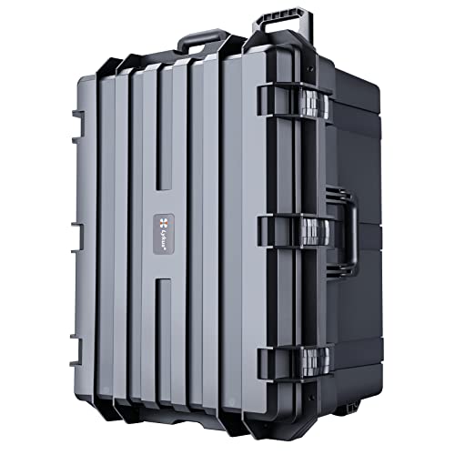 Lykus HC-7240 Hard Case with Wheels and Foam, Inner Size 25.7*19.49*14.96in - size: HC-7240