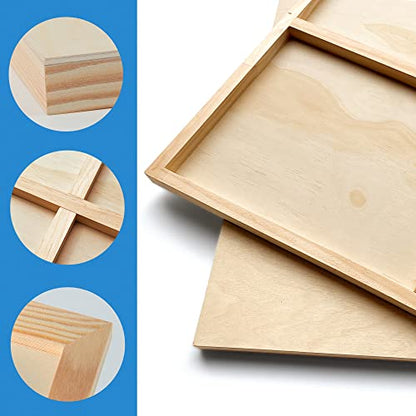 Falling in Art 2 Pack 24x36 Unfinished Birch Wood Panels Kit for Painting - size: 24*36 2-pack