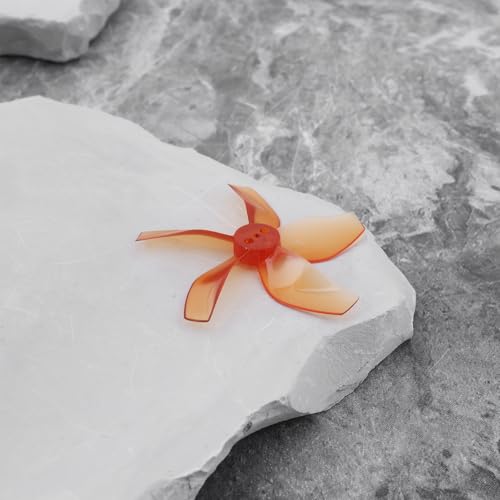 4pcs Drone 5-Blade Propellers with Screwdriver Compatible with DJI NEO, Orange - color: Orange