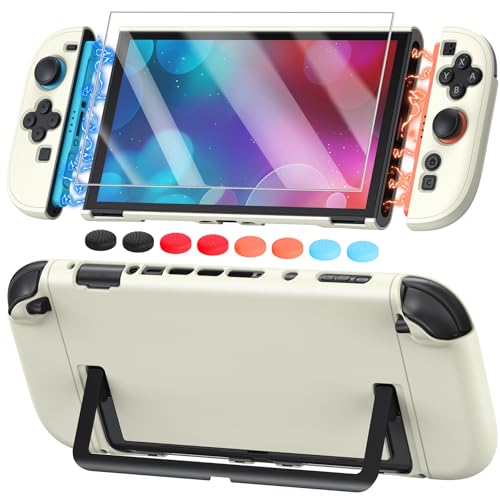 FYOUNG Switch 2 Cover Case, Dockable Hard Protective Shell for Nintendo 2 - color: Cream Yellow, size: 7.9Inch Switch 2