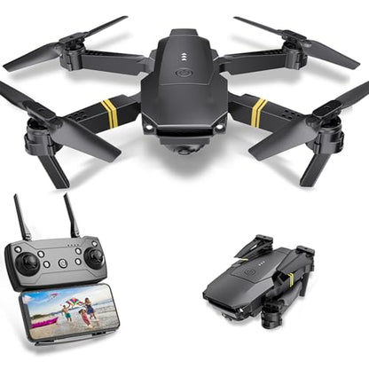 Drones with Camera for Adults 1080P Mini Drone with Camera Foldable Drones for Adults RC Quadcopter, Altitude Hold, One Key Take Off, 3D Flip, 3 Batteries