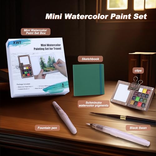Mini Watercolor Paint Set, 15 Colors Pigments - color: 15 Colors