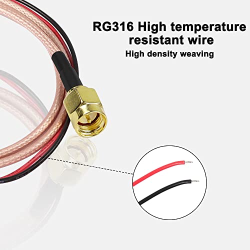 XMSJSIY SMA Male Pigtail Cable Bare Wire Open End Solder Coaxial Coax Cable - style: SMA Male