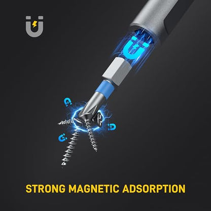 42 in 1 Magnetic Screwdriver Set, Multi Bit Ratcheting Screwdriver Set - color: Grey, size: 42 PCS