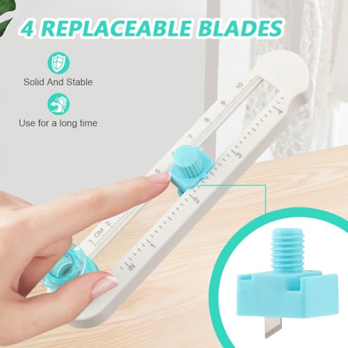 Rotary Circle Cutter – 0.6"-4" Radius Knife for Scrapbooking & Card Making