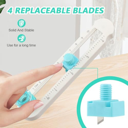 Rotary Circle Cutter – 0.6"-4" Radius Knife for Scrapbooking & Card Making