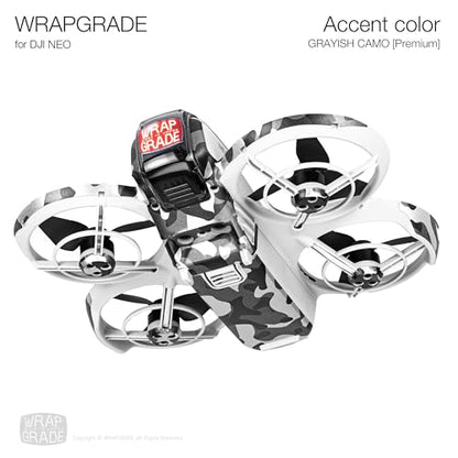 Wrapgrade for DJI NEO Accent Color Sticker (Grayish CAMO) - color: Grayish Camo