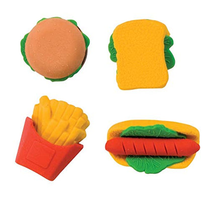 Raymond Geddes Snack Attack 3D Scented Food Erasers (Pack of 36)