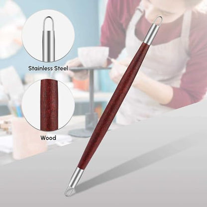 Clay Tools Sculpting for Polymer Air Dry Modeling Clay Beginners & Professionals Ideal for DIY Pottery & Ceramics Tools Double-Sided Polymer Carving Tools Kit (6)
