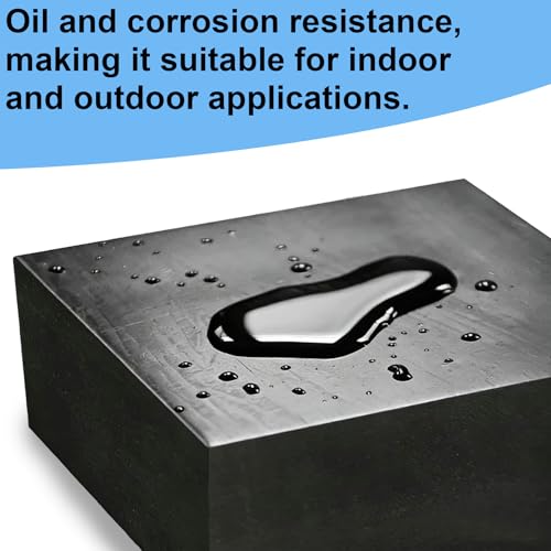 Rubber Blocks Anti-Vibration Hard Pads 2"/ 50mm Square Non-Slip Vibration Damping Mats for HVAC Air Compressor AC Units - 4 PCS 2" x 2" x 1.6" (40mm TH) - size: 1.6"/ 40mm Thickness