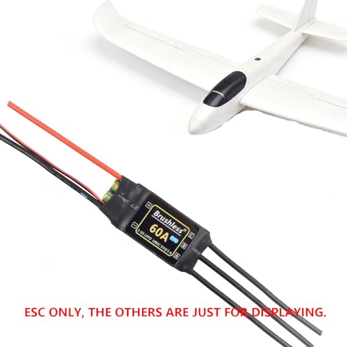 RC Airplane Aircraft 60A Brushless BHLeli HV ESC 2-6S LiPo Battery UBEC 3A/5V Output RC FPV Racing Quad Helicopter Fixed Wing Multi-axis Drone Quadcopter
