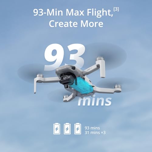 DJI Mini 4K Fly More Bundle, Drone with 4K UHD Camera for Adults, 3 Batterys, Drone Case, Propellers Compatible, Propeller Guard, landing pad