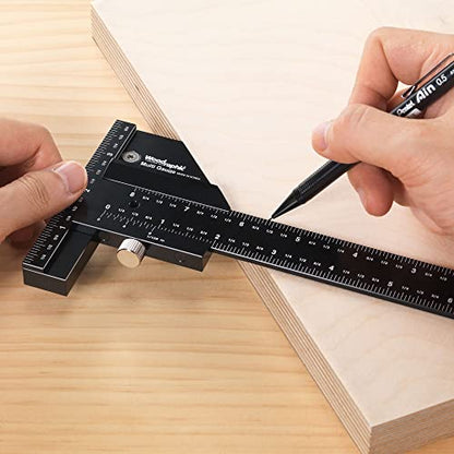 Scriber Gauge 26 Inch – Extra Long Measuring and Marking Ruler, Layout and Joinery Gauge, CNC Aluminum Square Tool for Woodworking, Carpentry, Framing, DIY Projects (New Version) - size: 26 Inch