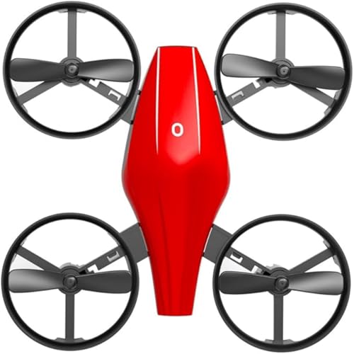 Mini Drone with 360° Flip & Headless Mode - Handheld Remote Control Quadcopter for Beginners and Adults, 2.4G Anti-Interference, 3 Speeds, 8min Flight, Full Protection (Red)