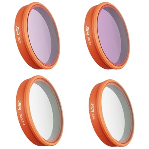 Coyktonty Osmo Action 6 Filter,Lens Filter Set for DJI Osmo Action 6 Camera,Waterproof, Oil-Resistant, Easy to Install (CPL+Black Mist 1/4+ ND8+ND32) - color: CPL+Black Mist 1/4+ ND8+ND32