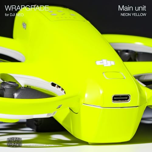 WRAPGRADE Skin Sticker compatible with DJI NEO Full Wrap (Neon Yellow) - color: Neon Yellow