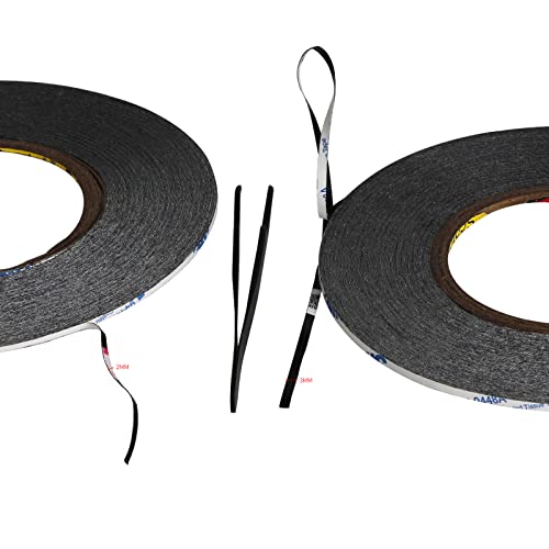 Kaisiking 2pcs 2mm x 50M LCD Repair Tape Phone Screen Adhesive Tape - size: 2pcs 2mm