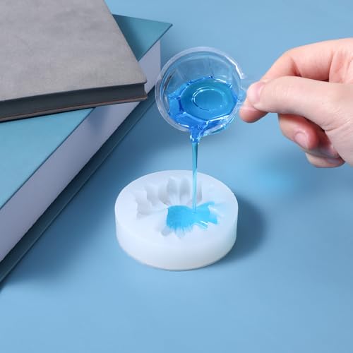 200Pcs 40ml Disposable Plastic Resin Mixing Cups Multipurpose Dispensing Cup for Mixing Paint, Stain, Epoxy, Resin (Clear)