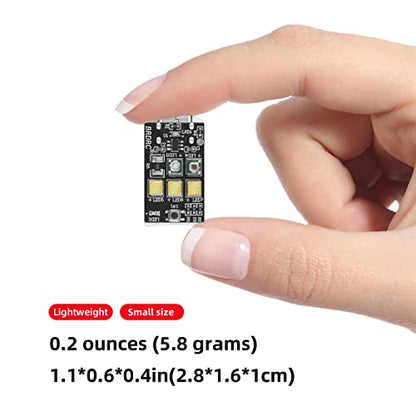HeiyRC Mini Drone Strobe Light - Super Bright LEDs for DJI Air 3S/Neo/Avata 2/Mini 4K/3 Pro/4 Pro/2S/Mavic 3/Mavic 2/SE Drone Night Flight Anti Collision LED Lamp Accessory - color: 1PC PACK