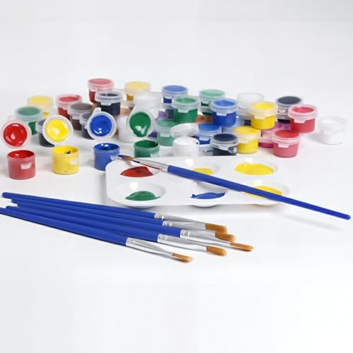Pointed Tip Paint Brushes, 50pcs, Circle Washable Art Brushes - color: Round Ponted