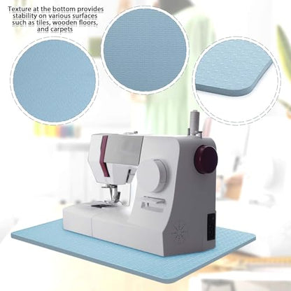 Sewing Machine Mat Pedal, 17'' X 36'' and 9'' X 14'', Light Blue - color: Light Blue, size: 17'' X 36'' and 9'' X 14''