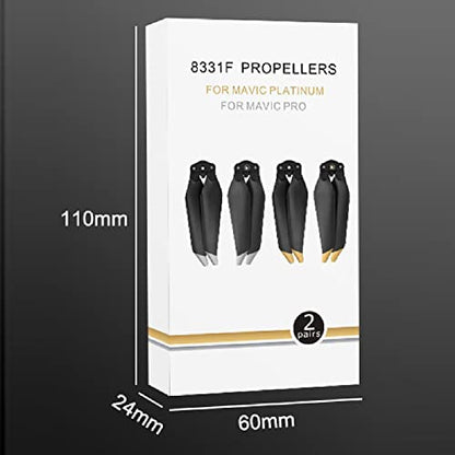 4 PCS Low-Noise Quick-Release 8331F Propellers Noise Reduction Up to 60% Replacement Accessories for DJI Mavic PRO Platinum Accessory Part