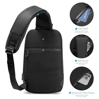VGOAL Crossbody Bag Sling Bag for Men Sling Backpack Daypack - color: Fg6307-us-1