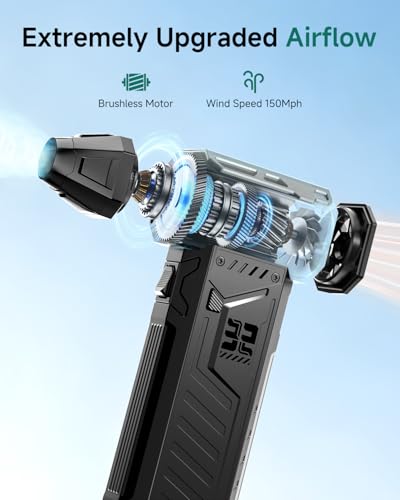 Electric Air Duster with 2 Swappable Battey Pack