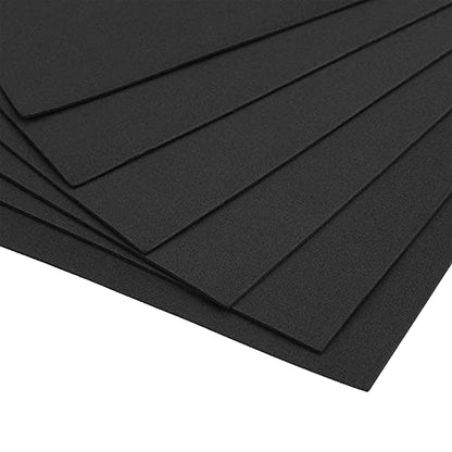 uxcell Black EVA Foam Sheets 11 x 8 Inch 1.7mm Thickness for Crafts DIY Projects, 12 Pcs - color: Black