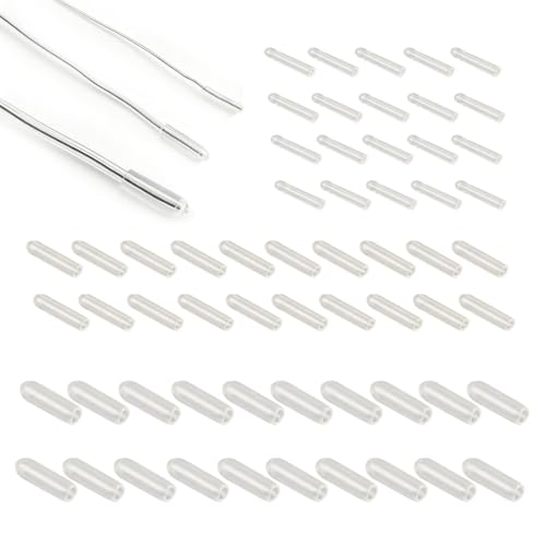 60 Pack Aluminum Craft Wire Rubber End Caps Protector End Tips Cover for Aluminum Craft Wire Bendable Armature Wire Sculpture Jewelry Making Floral Wreath Crafting Antler Frame Wire Wrapping