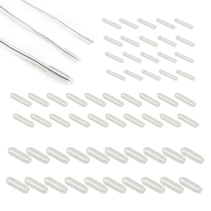 60 Pack Aluminum Craft Wire Rubber End Caps Protector End Tips Cover for Aluminum Craft Wire Bendable Armature Wire Sculpture Jewelry Making Floral Wreath Crafting Antler Frame Wire Wrapping