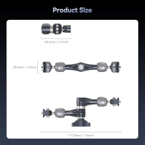 SMALLRIG 7" Rosette Magic Arm, Adjustable Friction Articulating Arm - size: 7" (Regular)