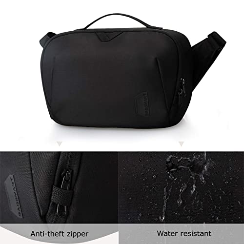 BAGSMART Canvas Camera Bag, Water-resistant Anti-Theft Women Men, Black