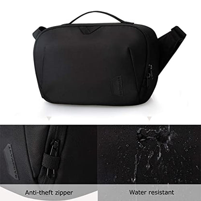 BAGSMART Canvas Camera Bag, Water-resistant Anti-Theft Women Men, Black