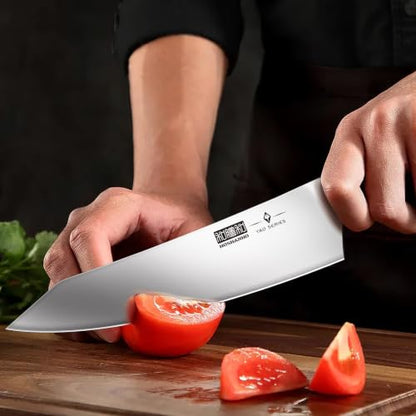 HOSHANHO 8PCS Knife Set, Razor Sharp Japanese Kitchen Knife Set with Block - size: 7"