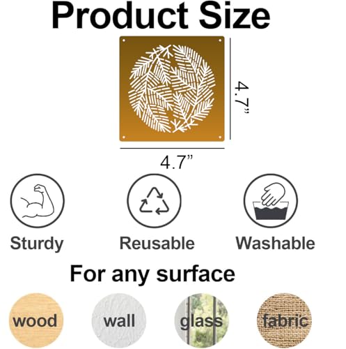 Sashiko Stencil Embroidery Stencils for Crafts Reusable 4.7" - style: Sashiko