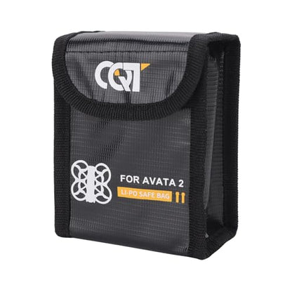 Drone Battery Storage Bag For DJI Avata 2,Explosion Proof Bag Battery Fire Safety Flame Retardant Protective Storage Bag (M) - color: M
