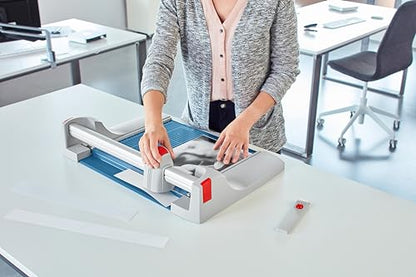 Dahle 440 Premium Rotary Trimmer, 14" Cut Length, 30 Sheet Capacity, Self-Sharpening, Automatic Clamp, German Engineered Paper Cutter - size: 14" Cut Length