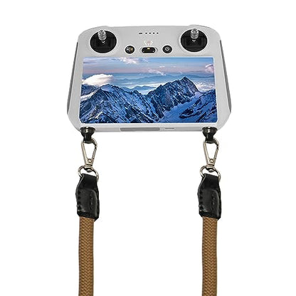 Neck Lanyard Strap for DJI Mavic 3/2/Air2S Drone Controller Anti-Fall Neck Strap with RC Pro Lanyard Strap (Brown) - color: Brown