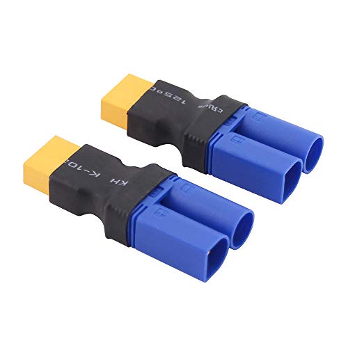 3pcs Male EC5 Losi to Female XT60 Connector Adapter for LiPO Battery(C76-3)