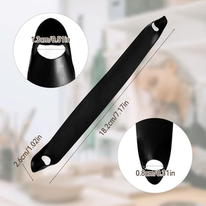 Pottery Trimming Tool, Double-Ends Clay Sculpting Tools Carbon Steel Mud Tool Clay Pottery Modelling Carving Tool for Scraping/Texturing Easy to Use Modeling (M) - size: Medium